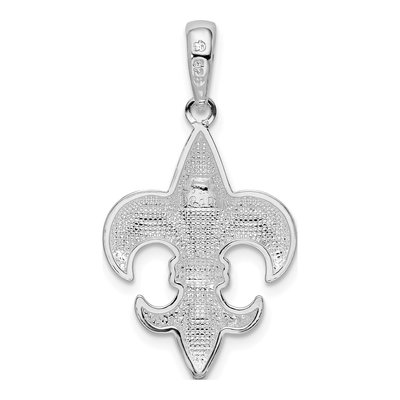 Sterling Silver Fleur de Lis Pendant – view 4