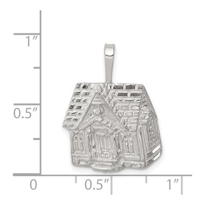 Sterling Silver House Pendant – view 4