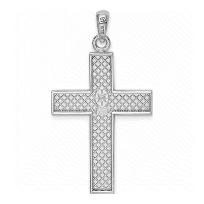 Sterling Silver Large Latin Cross Pendant – view 4