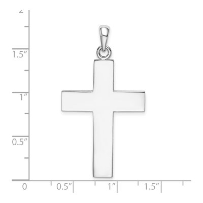 Sterling Silver Large Latin Cross Pendant – view 5