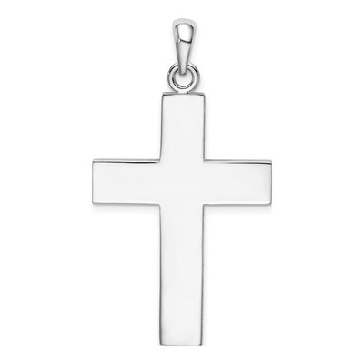 Sterling Silver Large Latin Cross Pendant