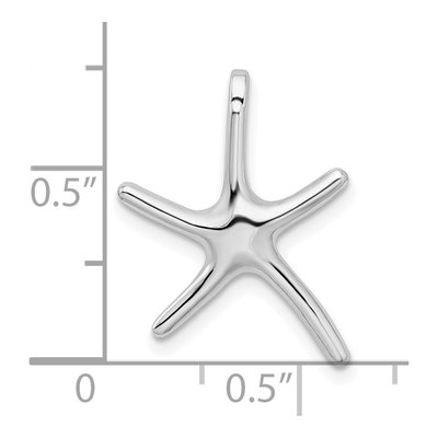 Sterling Silver Dancing Starfish Slide Pendant – view 5