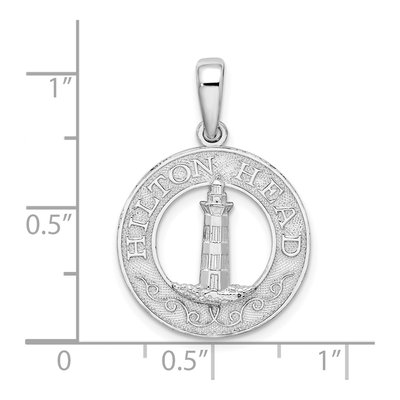 Sterling Silver Hilton Head Lighthouse Pendant – view 5