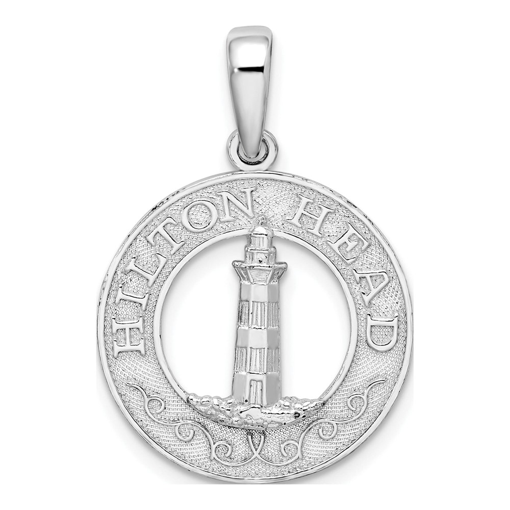 Sterling Silver Hilton Head Lighthouse Pendant