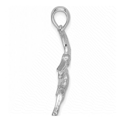 Sterling Silver Flying Pelican Pendant – view 3