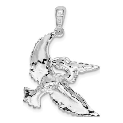 Sterling Silver Flying Pelican Pendant – view 4