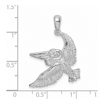 Sterling Silver Flying Pelican Pendant – view 5