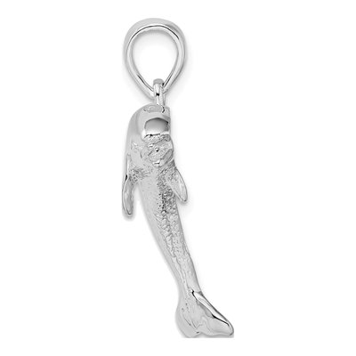 Sterling Silver Jumping Dolphin Pendant – view 3