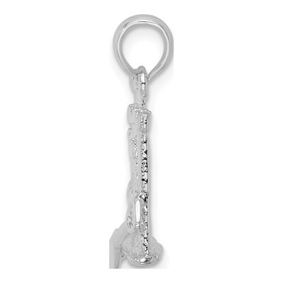 Sterling Silver 3D Sandcastle Pendant – view 3