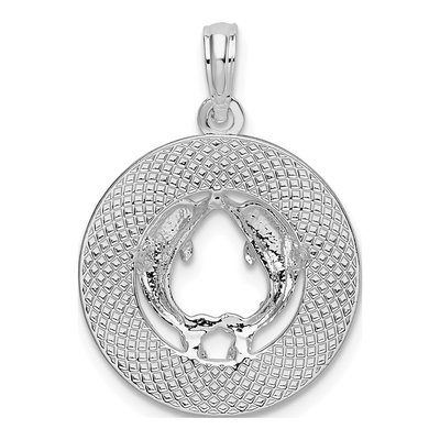 Sterling Silver Bahamas Dolphins Pendant – view 4