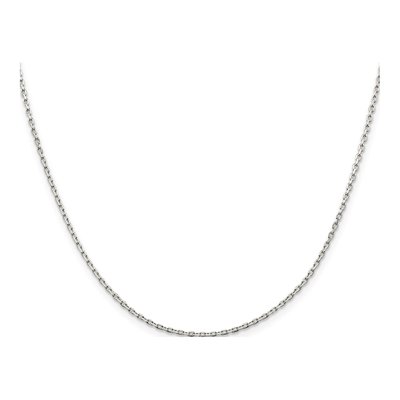 Sterling Silver 1.5mm Beveled Oval Cable Chain – view 2