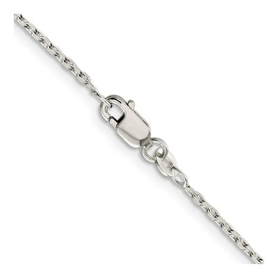 Sterling Silver 1.5mm Beveled Oval Cable Chain – view 3