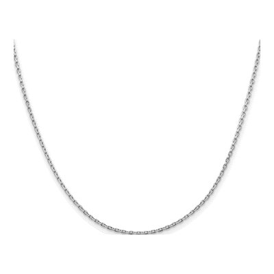 Sterling Silver 1.5mm Beveled Oval Cable Chain – view 2