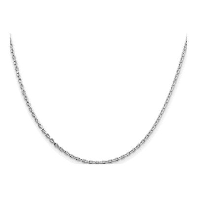 Sterling Silver 2mm Beveled Oval Cable Chain – view 2