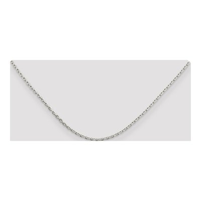 Sterling Silver 2mm Beveled Oval Cable Chain – view 4