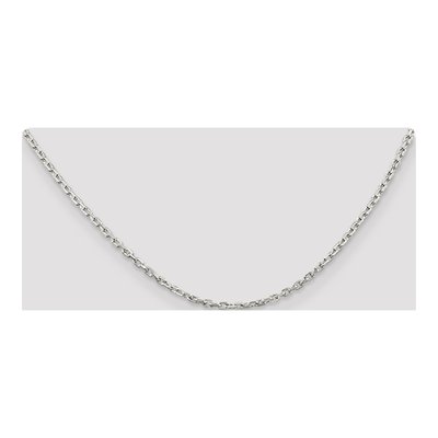 Sterling Silver 2.75mm Beveled Oval Cable Chain – view 4