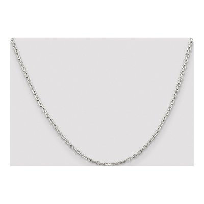 Sterling Silver 2.75mm Beveled Oval Cable Chain – view 4
