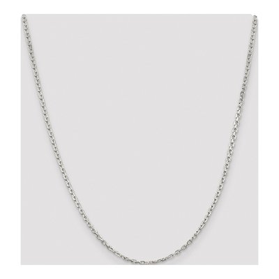 Sterling Silver 2.75mm Beveled Oval Cable Chain – view 4