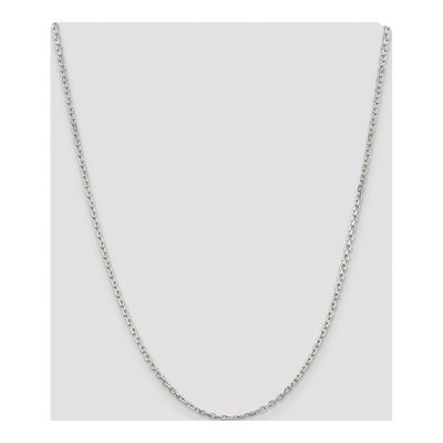 Sterling Silver 2.75mm Beveled Oval Cable Chain – view 4