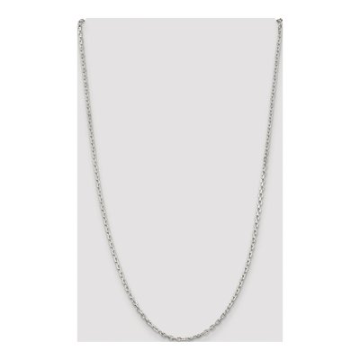 Sterling Silver 2.75mm Beveled Oval Cable Chain – view 4