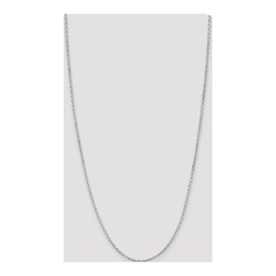 Sterling Silver 2.75mm Beveled Oval Cable Chain – view 4