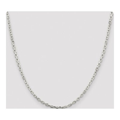Sterling Silver 3.25mm Beveled Oval Cable Chain – view 4