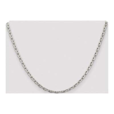 Sterling Silver 3.95mm Beveled Oval Cable Chain – view 4