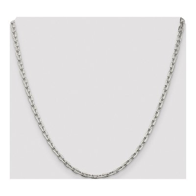 Sterling Silver 3.95mm Beveled Oval Cable Chain – view 4