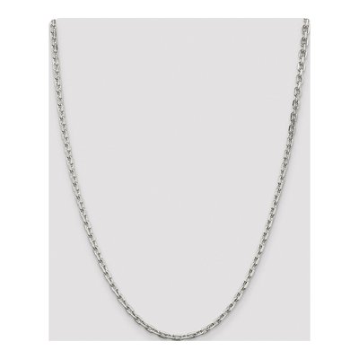 Sterling Silver 3.95mm Beveled Oval Cable Chain – view 4