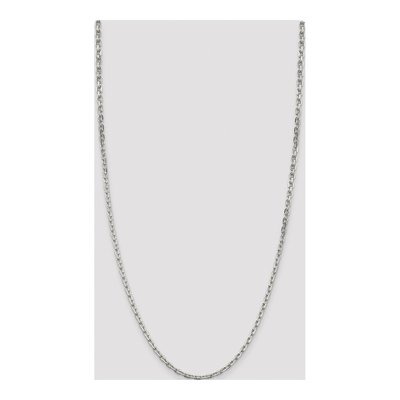 Sterling Silver 3.95mm Beveled Oval Cable Chain – view 4