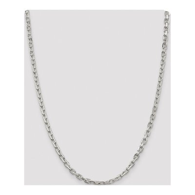 Sterling Silver 4.9mm Beveled Oval Cable Chain – view 4