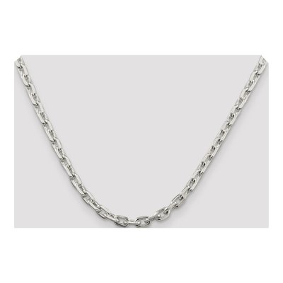 Sterling Silver 5.4mm Beveled Oval Cable Chain – view 4