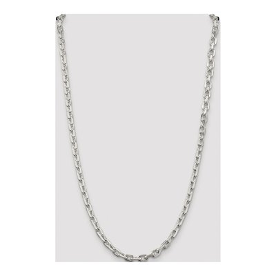 Sterling Silver 5.4mm Beveled Oval Cable Chain – view 4