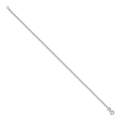 Sterling Silver 1.5mm Curb Chain Bracelet – view 2