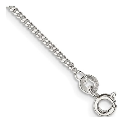 Sterling Silver 1.5mm Curb Chain Bracelet