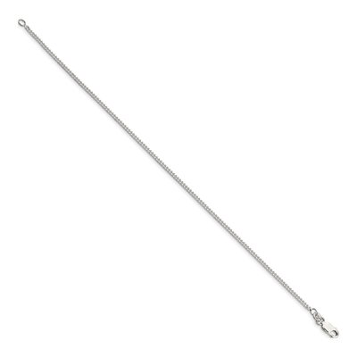Sterling Silver 1.75mm Curb Chain Bracelet – view 2