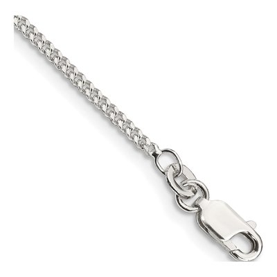 Sterling Silver 1.75mm Curb Chain Bracelet