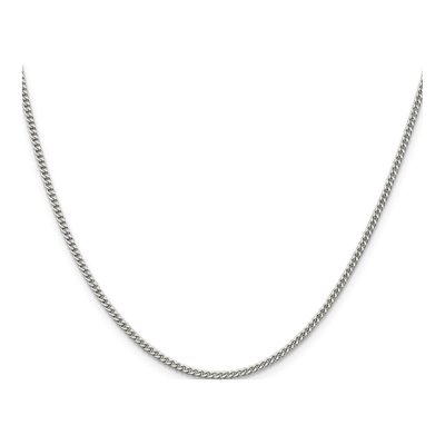 Sterling Silver 2mm Curb Chain – view 2
