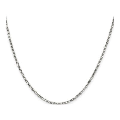 Sterling Silver 2mm Curb Chain – view 2