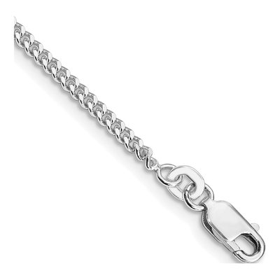 Sterling Silver 2mm Curb Chain Bracelet