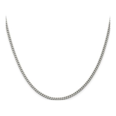 Sterling Silver 3mm Curb Chain – view 2