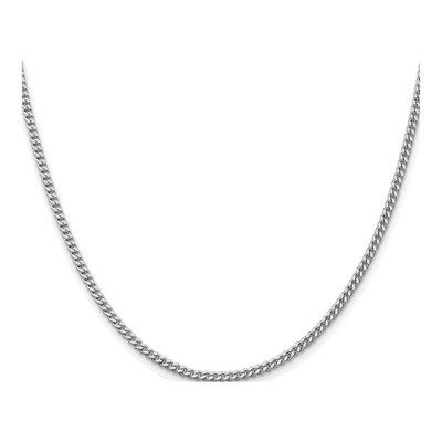 Sterling Silver 3mm Curb Chain – view 3