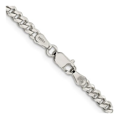 Sterling Silver 3.5mm Curb Chain – view 3