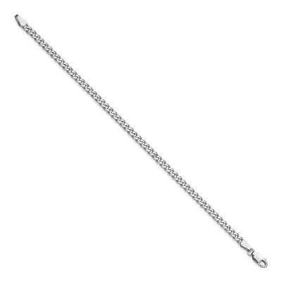 Sterling Silver 3.5mm Curb Chain Bracelet – view 2