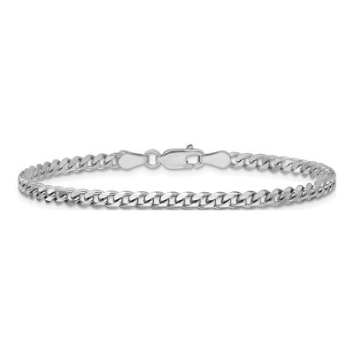 Sterling Silver 3.5mm Curb Chain Bracelet – view 3
