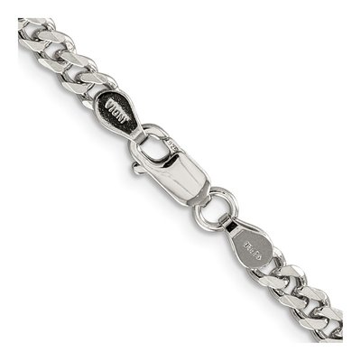 Sterling Silver 4.5mm Curb Chain – view 3