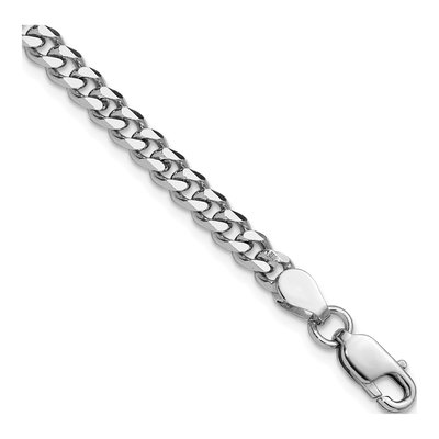 Sterling Silver 4.5mm Curb Chain Bracelet