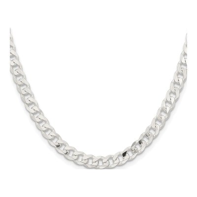 Sterling Silver 5.7mm Curb Chain – view 2