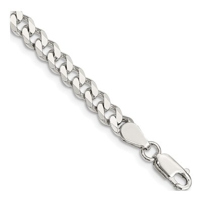 Sterling Silver 5.7mm Curb Chain Bracelet