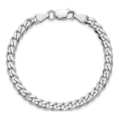 Sterling Silver 5.7mm Curb Chain Bracelet – view 4